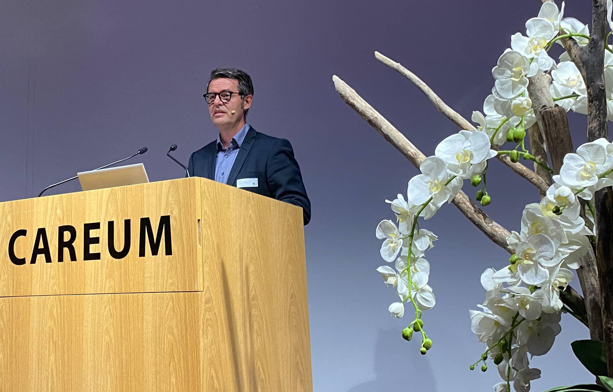 Careum CEO Stefan Spycher im Auditorium
