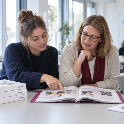 Schulzimmer mit Lehrmittel