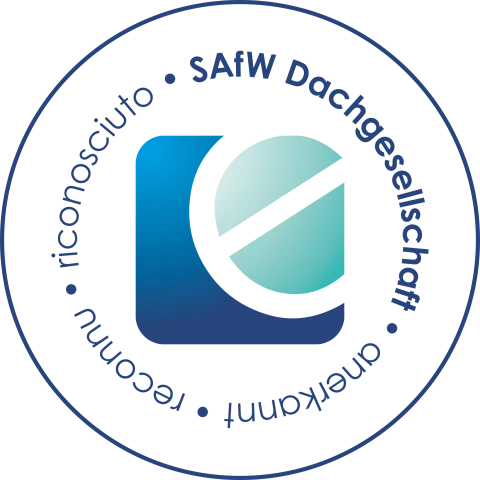Logo SAfW Dachgesellschaft anerkannt