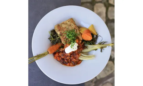 Bohnenchili im Careum Bistro