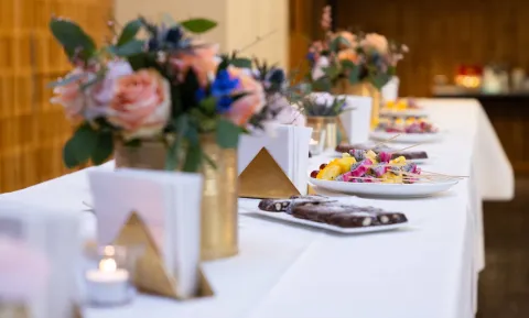 Nahaufnahme des Apéros im Auditorium,Eventlocation Zürich