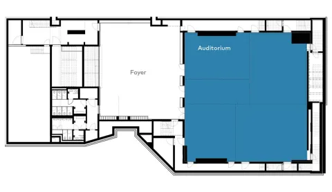 Grundriss des ganzen Auditoriums