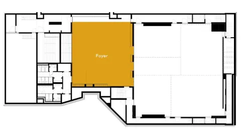 Grundriss des Foyers vom Auditorium