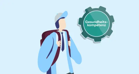 Screenshot eines Ausschnitts des Erklär Video: Das Schweizer Verständnis für Gesundheitskompetenz