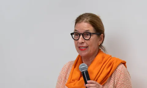 Beatrice Beck Schimmer, Direktorin Universitäre Medizin Zürich, beim Eröffnungsanlass des Careum Hochhauses