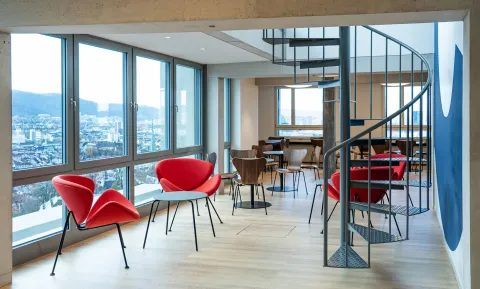 Der neue Eventraum im Careum Hochhaus nach dem Umbau