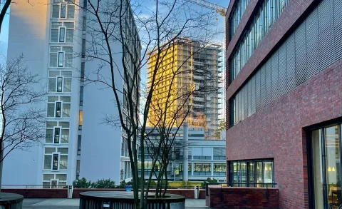 Careum Hochhaus Umbau: Blick vom Careum Campus
