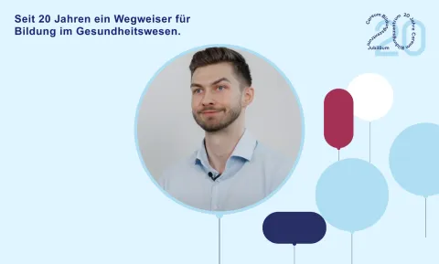 Dimitrios im Interview zu 20 0Jahre Careum Bildungszentrum
