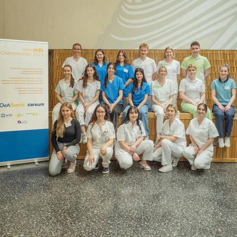 Die Kandidatinnen und Kandidaten der SwissSkills Championships 2023 für Fachpersonen Gesundheit