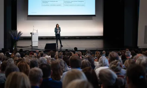 Manuela Widera an der Careum Führungstagung