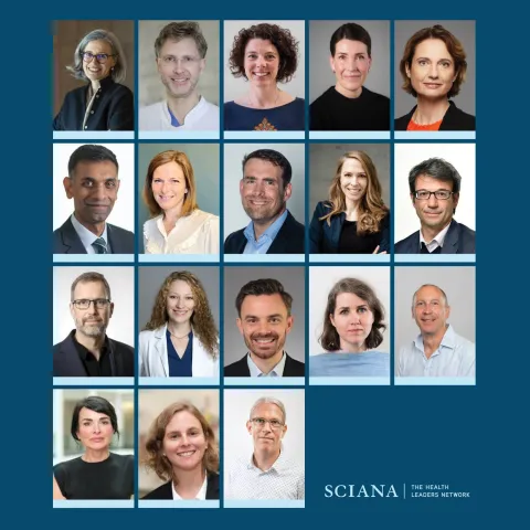Die 18 neuen Führungspersönlichkeiten der achten Kohorte des europäischen Gesundheitsnetzwerks Sciana.