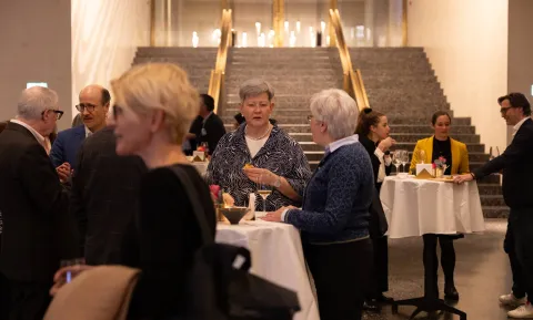 Apéro an der Abschiedsfeier von René Kühne im Careum Auditorium.