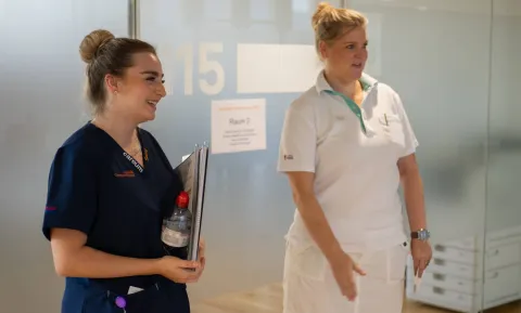 Chiara Basanisi an den SwissSkills 2023 für Fachpersonen Gesundheit in Delémont