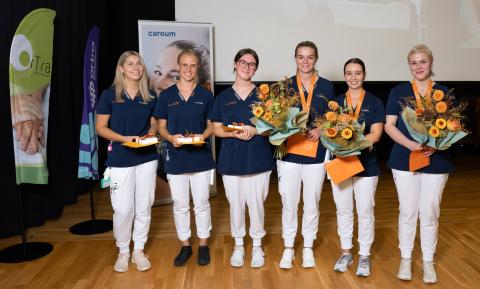 Die sechs Finalistinnen an den SwissSkills 2023 für Fachpersonen Gesundheit in Delémont