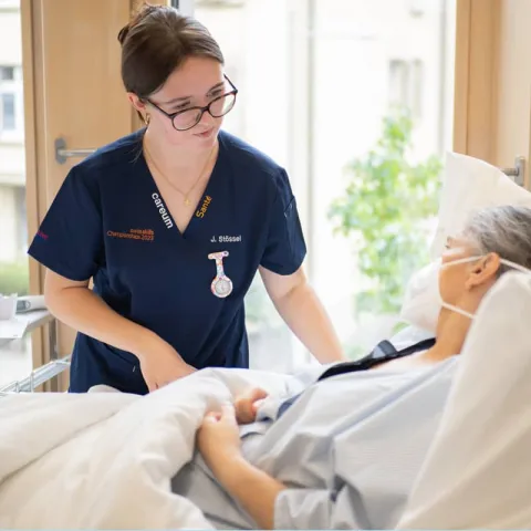 Jael Stössel ist bei den SwissSkills 2023 für Fachpersonen Gesundheit unter den Top 5