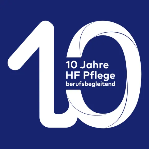 10 Jahre Hf Pflege berufsbegleitend - Logo