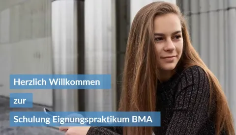 Titelbild Schulungsvideo Eignungspraktikum HF BMA
