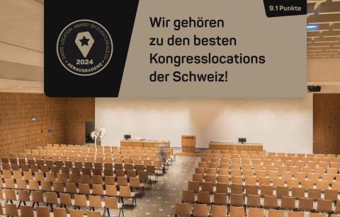 Das Careum Auditorium gehört zu den Top 10 Kongresslocations der Schweiz.