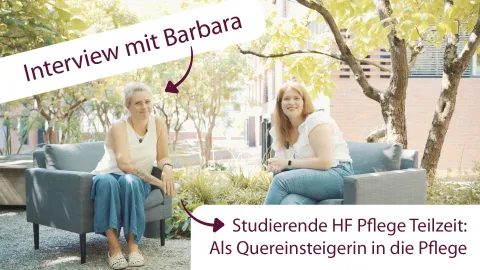 Barbara macht ihre HF Pflege berufsbegleitend und berichtet über ihre Erfahrungen.